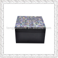 Paua Shell Caja de Almacenamiento con Pintura Negro Tamaño Pequeño